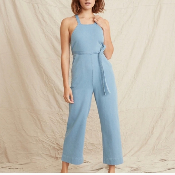 Marine Layer Tess Tie Back Jumpsuit Size 2 - Picture 2 of 16